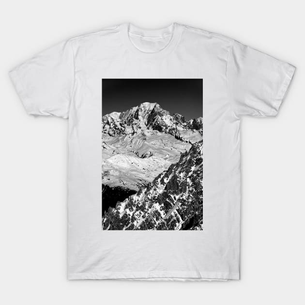 Mont Blanc Meribel French Alps France T-Shirt by Andy Evans Photos